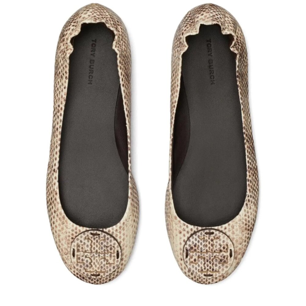Minnie Travel Ballet With Leather Logo